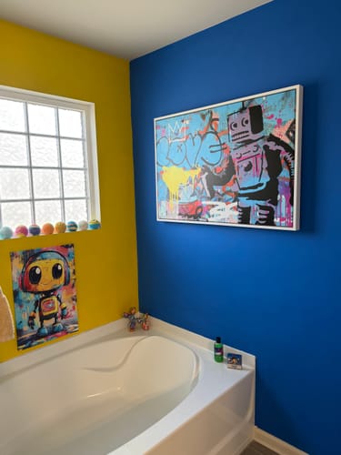 Customer photo review of Love Robot - Banksy Warhol Mashup