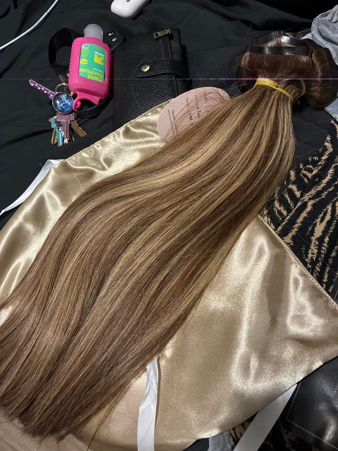 Customer photo review of Seamless Clip-ins - Blonde Ginger