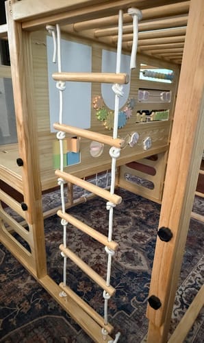 Customer photo review of Alpine Adventure Indoor Play Gym – Climber, Slide & Kids Activity Set