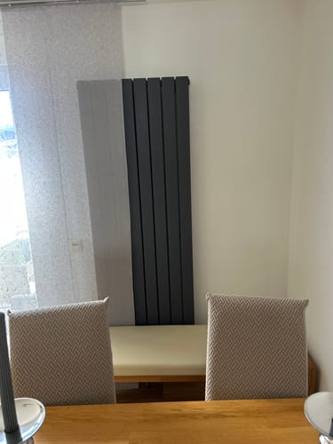 Customer photo review of SONNI Flach Heizkörper Paneelheizkörper Wandheizung Mittelanschluss 1800*616mm Anthrazit ohne/mit Mutiblock