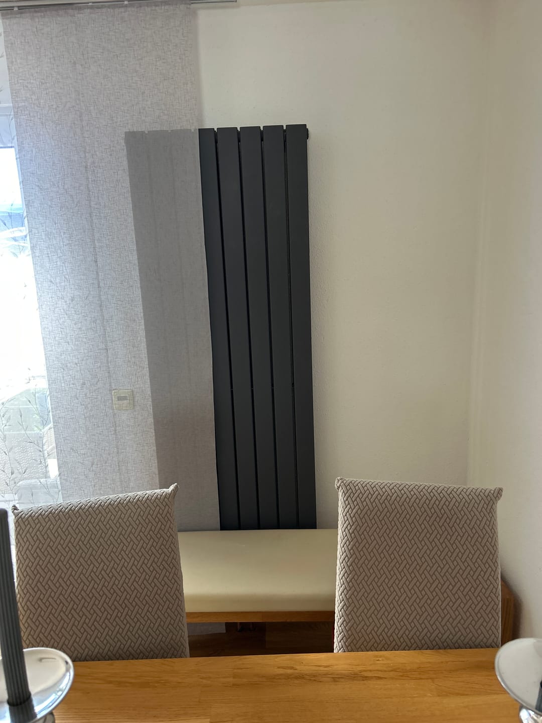 Customer photo review of SONNI Flach Heizkörper Paneelheizkörper Wandheizung Mittelanschluss 1800*616mm Anthrazit ohne/mit Mutiblock