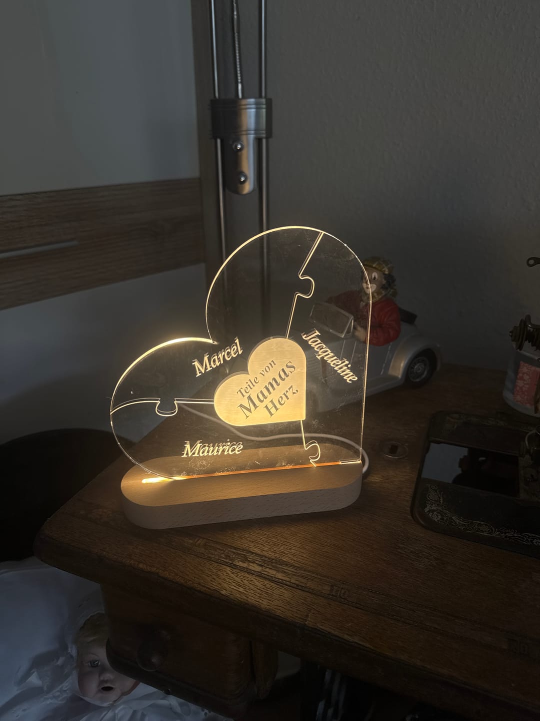 Customer photo review of Teile von Mamas/Omas Herz- Led-lampe