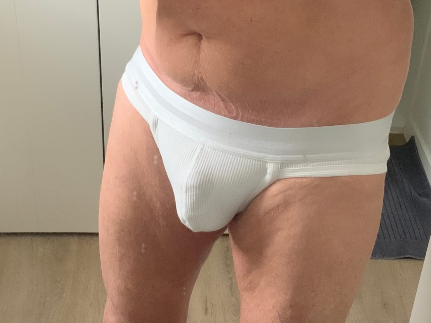 Customer photo review of 3 Pack Men's Soft Waffle Cotton Briefs with Separate Pouch and High-Leg Cut
