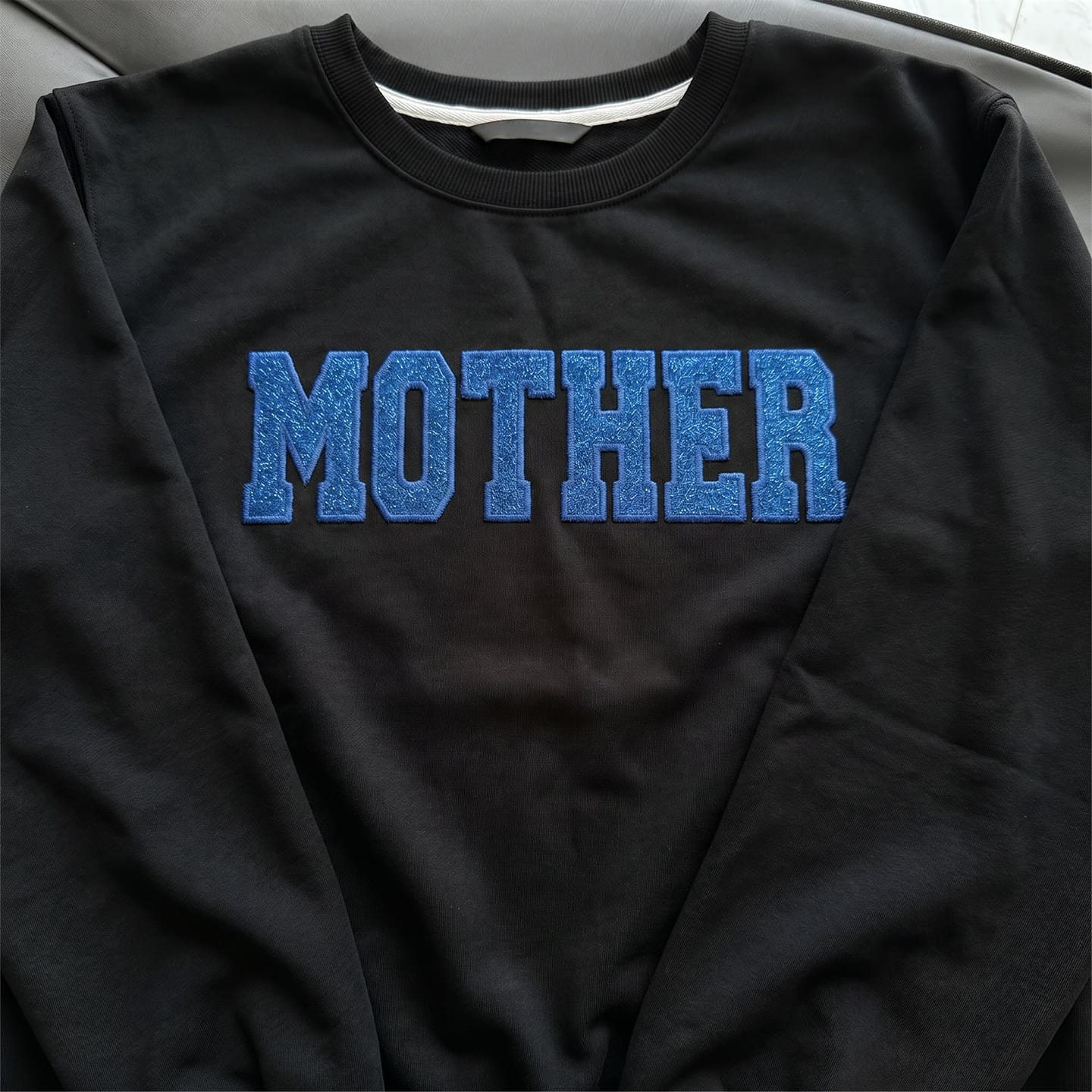 Customer photo review of Custom Embroidered Applique Glitter Mama Sweatshirt - Gift for Mom
