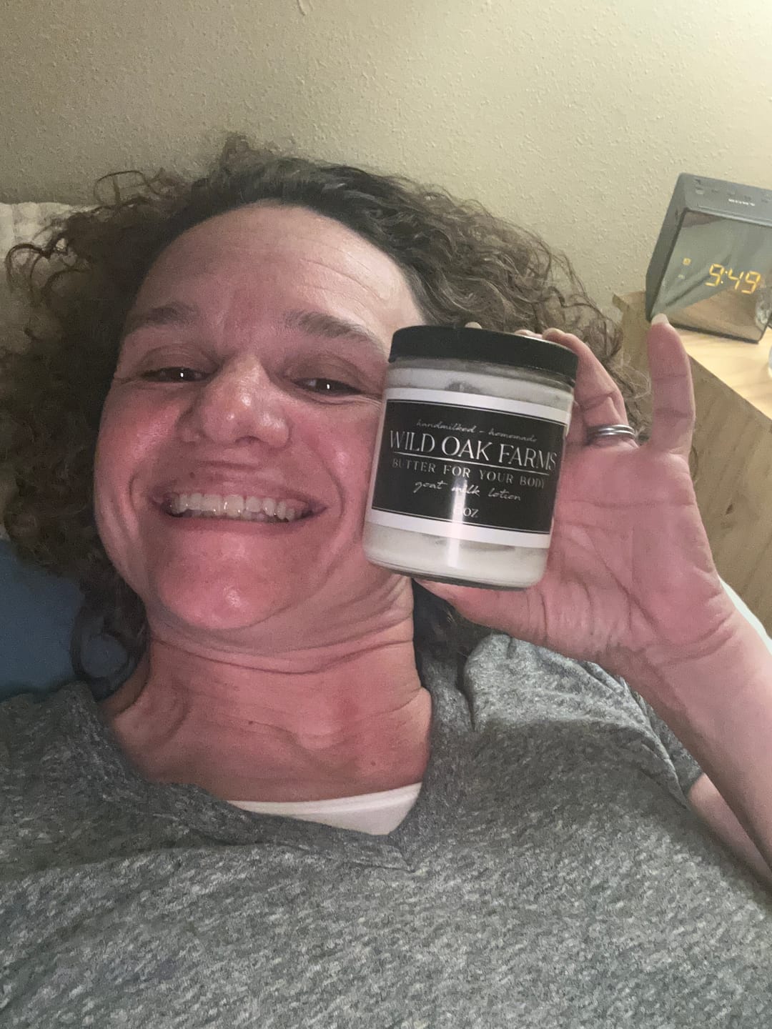 Customer photo review of Sleep Goat Milk Body Butter