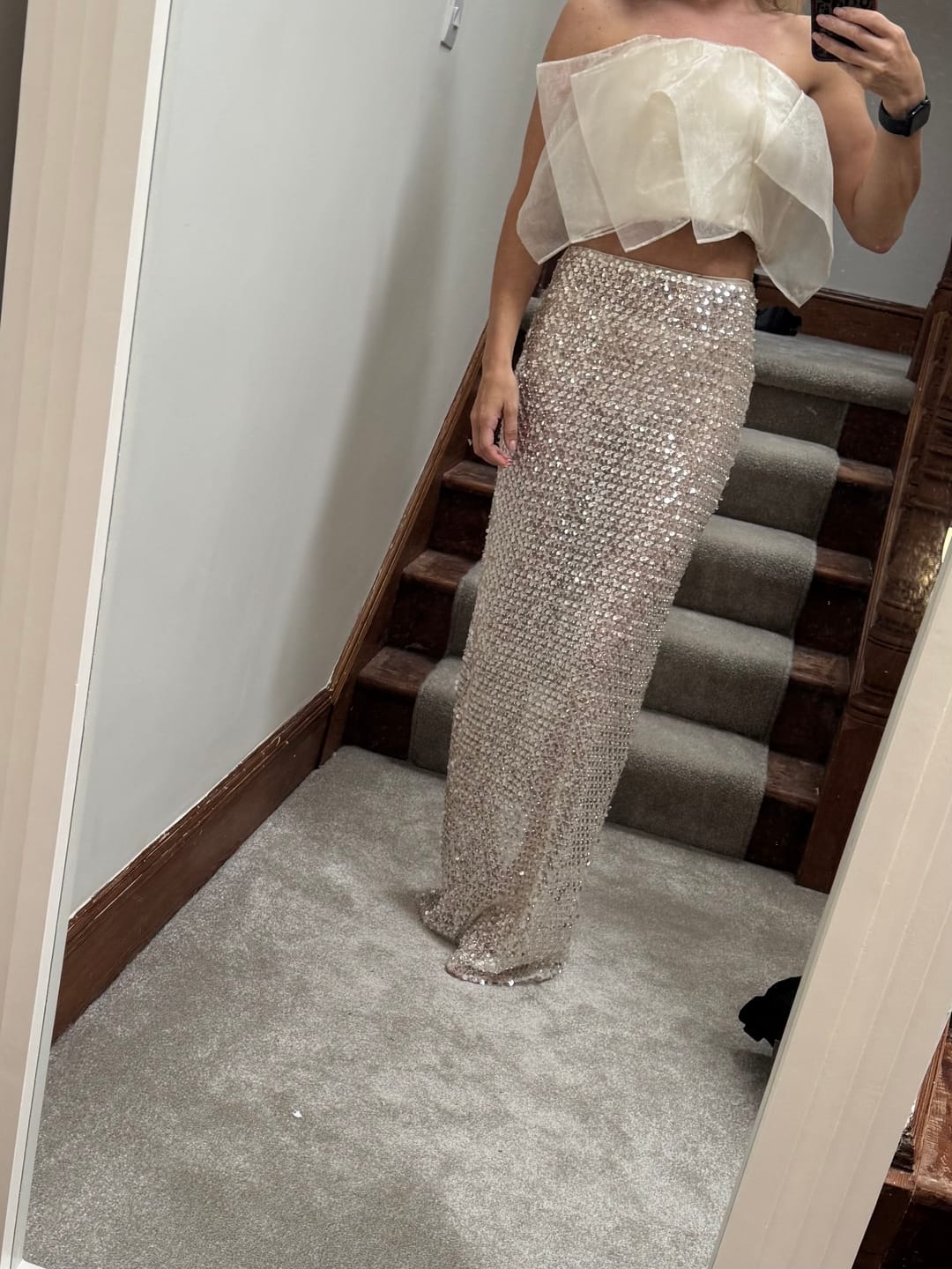 Customer photo review of CRYSTAL QUARTZ MAXI SKIRT