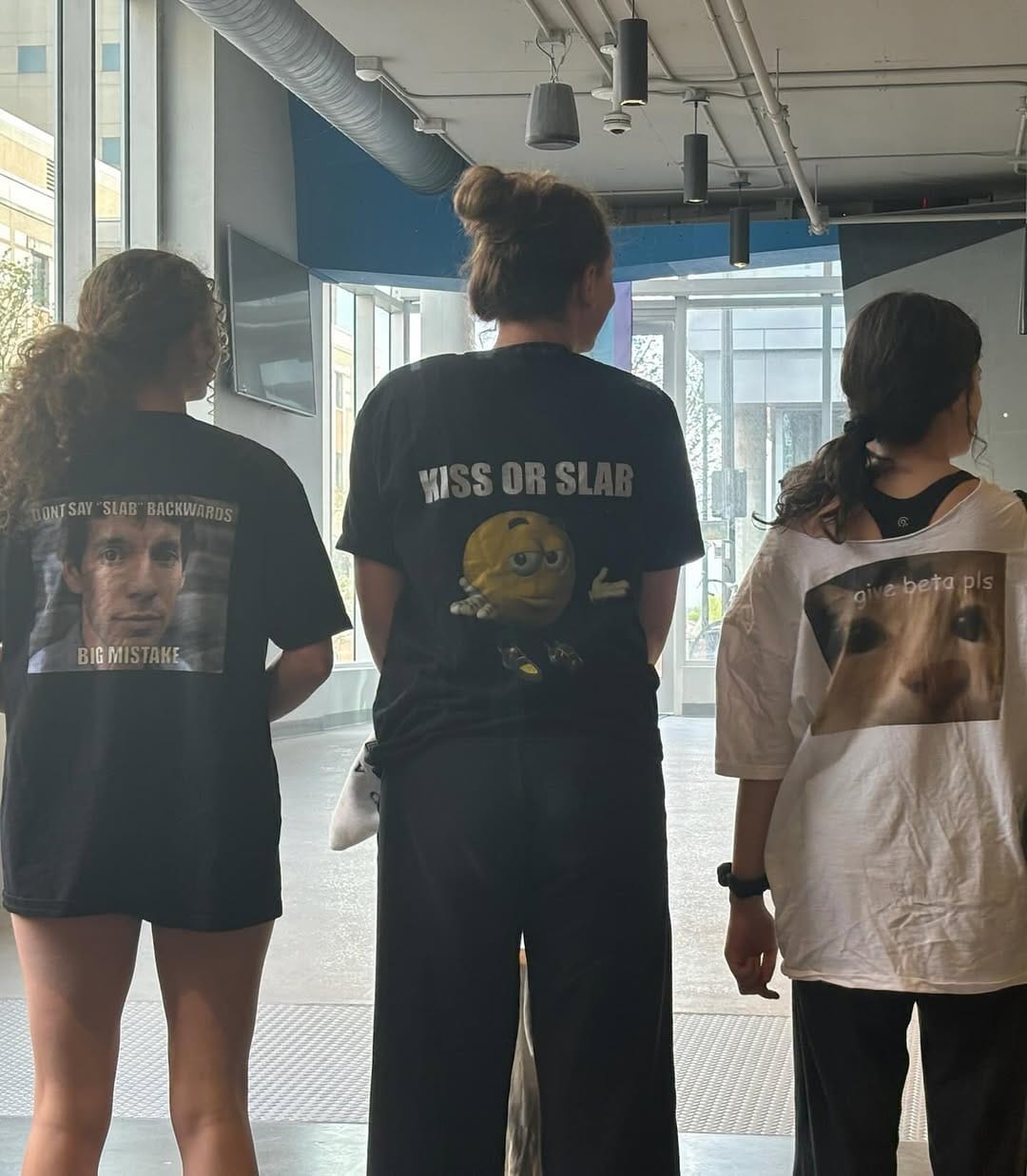 Customer photo review of dont say slab T-shirt backside