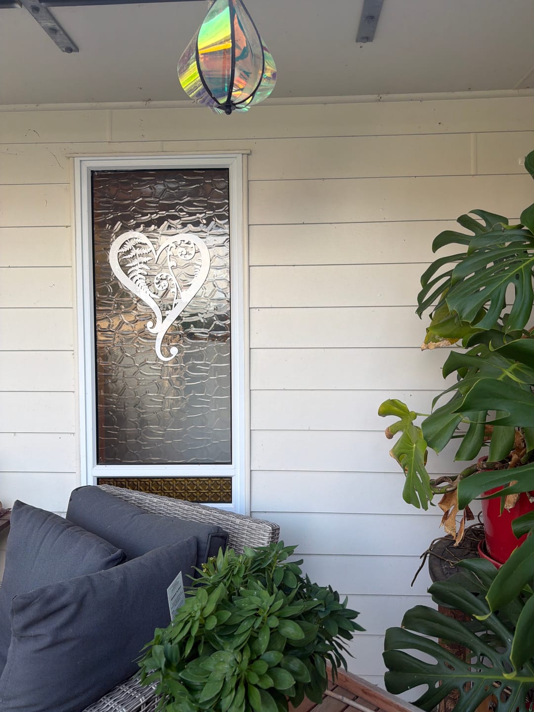 Customer photo review of Fern & Koru Heart Wall Art
