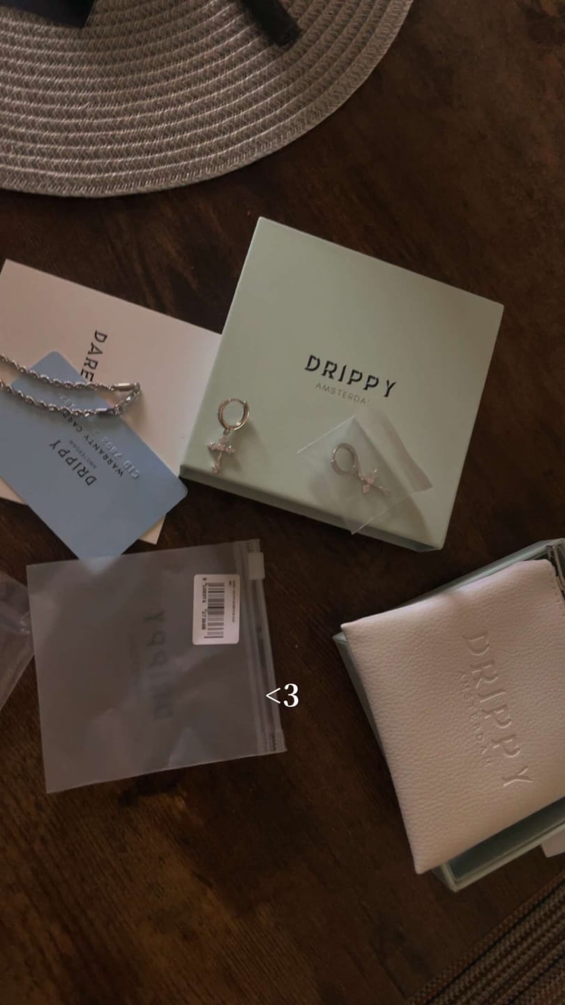 Customer photo review of FAITH EARRINGS. - 925