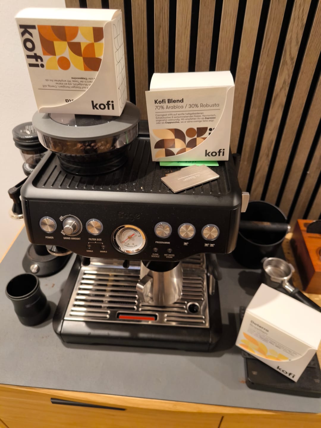 Customer photo review of Probierpaket Spezialitätenkaffee Cappuccino & Co. 3x250g