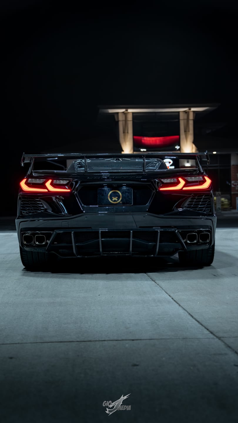 Customer photo review of 5VM Package Corvette C8 Stingray DRY CARBON FIBER Rear Spoiler