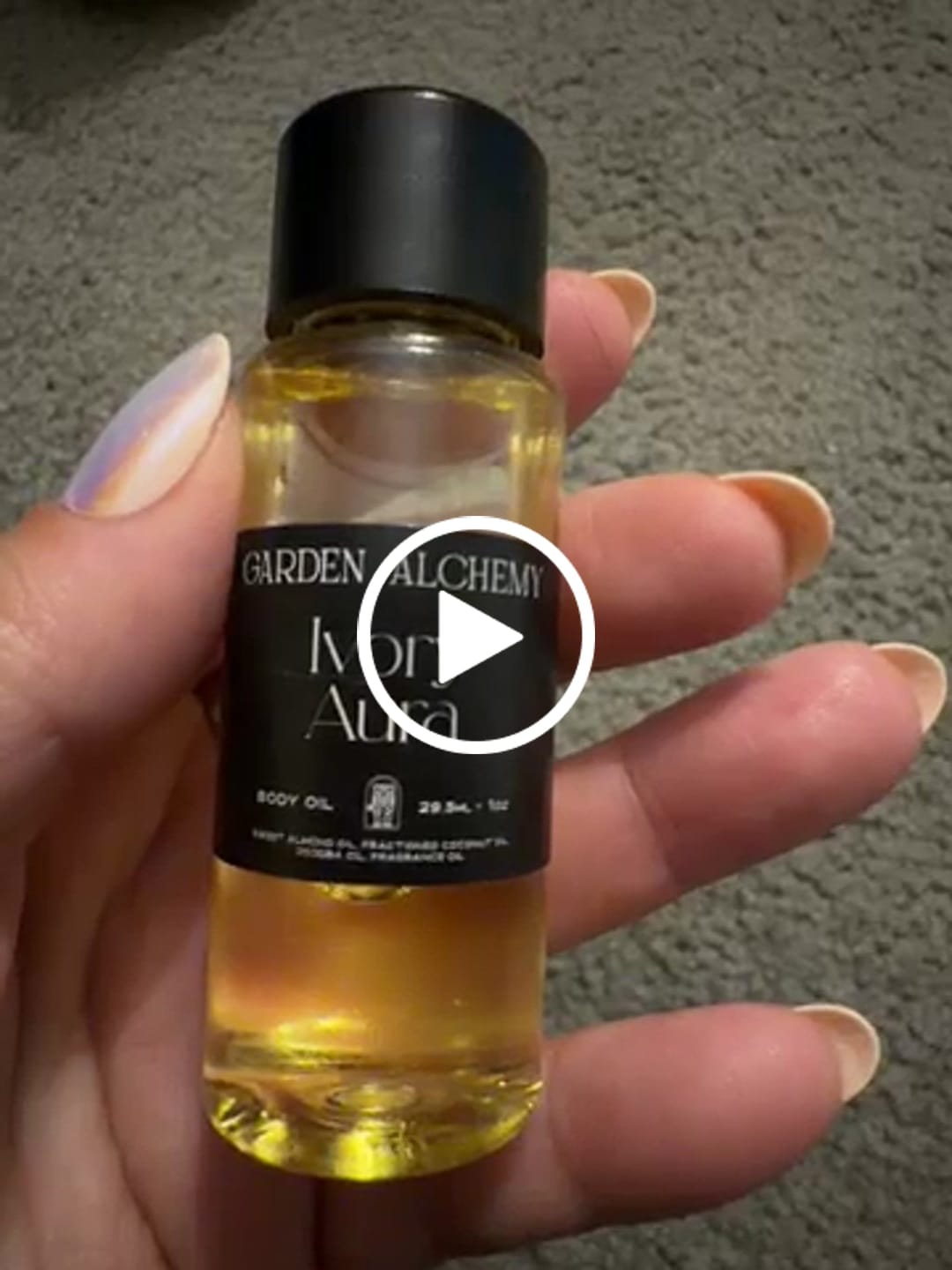 Customer video review of Ivory Aura Body Oil