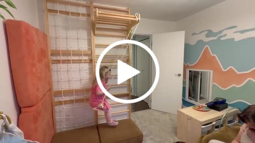 Customer photo review of Neem | Swedish Ladder & Rope Wall
