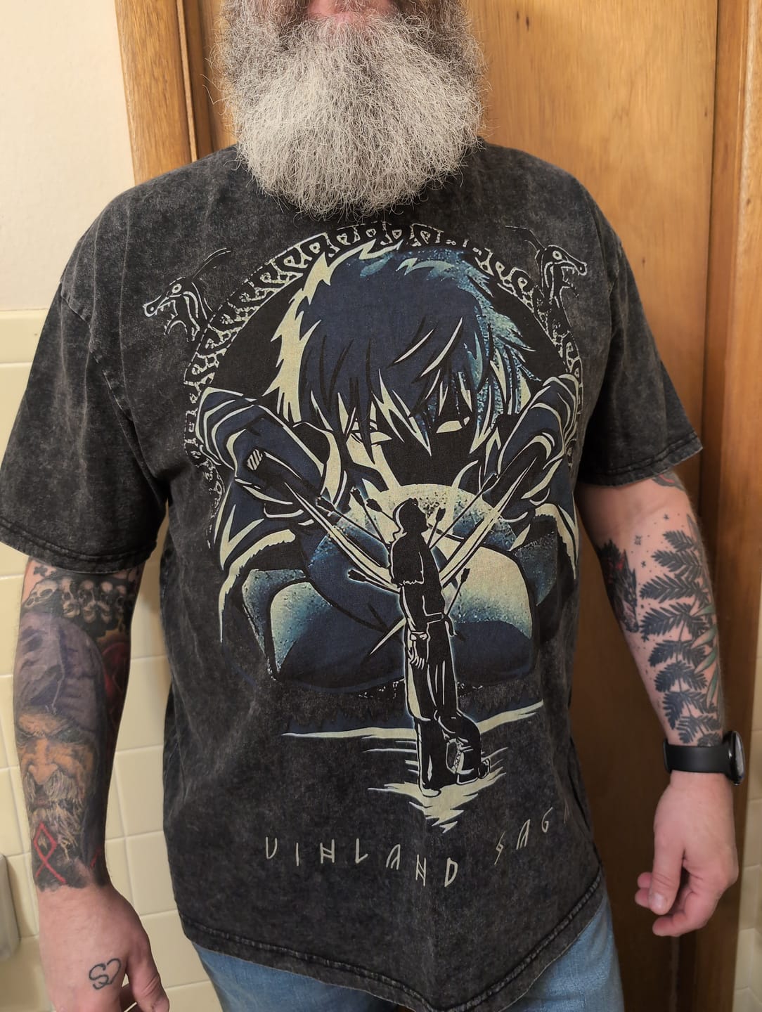 Customer photo review of VIKINGS VINTAGE OVERSIZE TEE