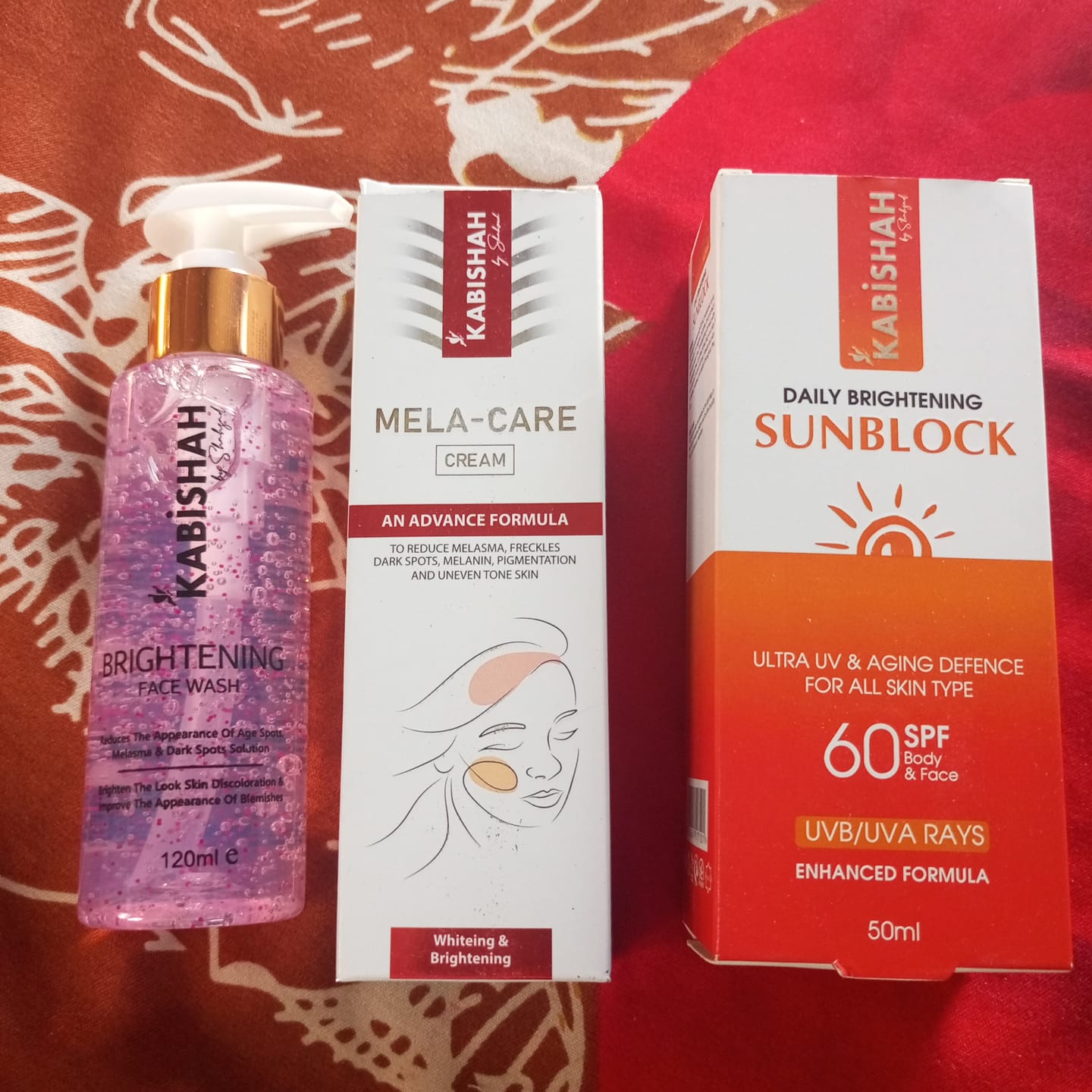 Customer photo review of Melasma Bundle - 24 Hours Protection
