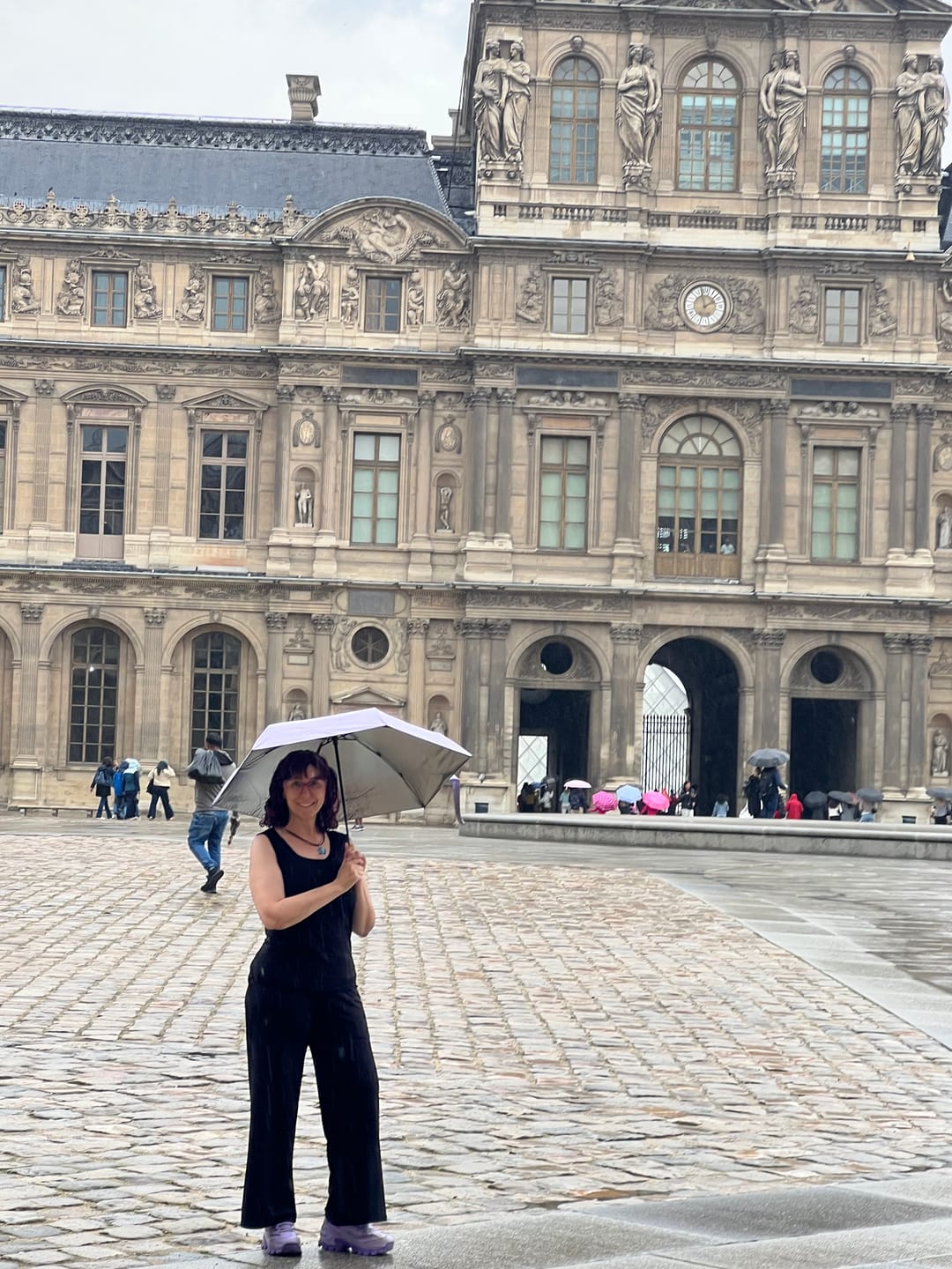 Customer photo review of Brigitte Brianna Habit Pants Petite