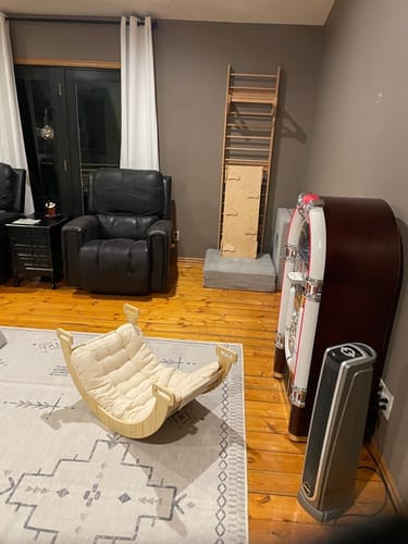 Customer photo review of Thick Cushion for our Hazel Rocker - Rocker Not Included