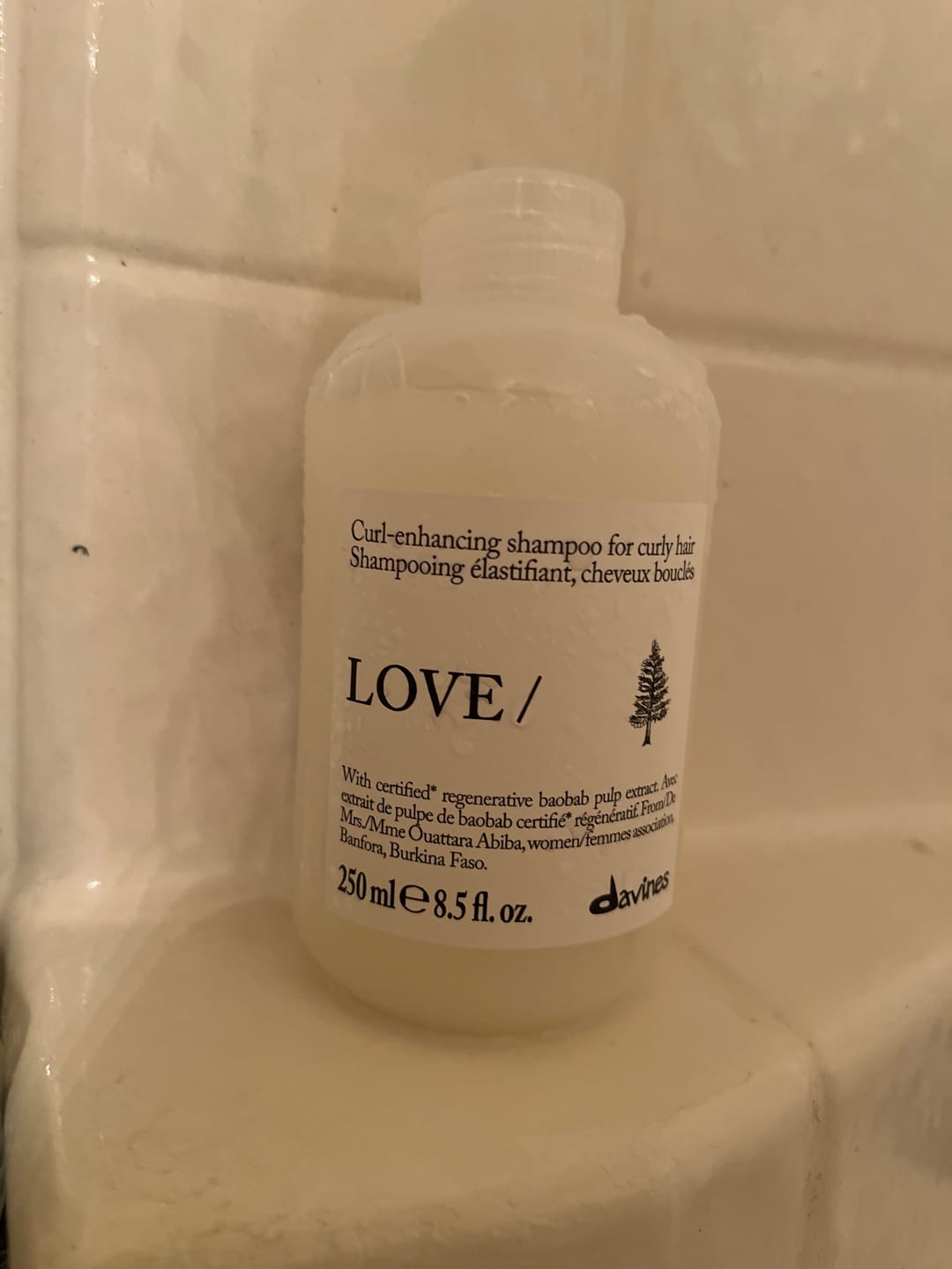 Customer photo review of LOVE CURL Shampoo