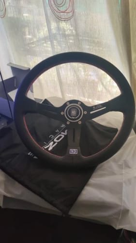 Customer photo review of ND Leather Steering Wheel 14 inch