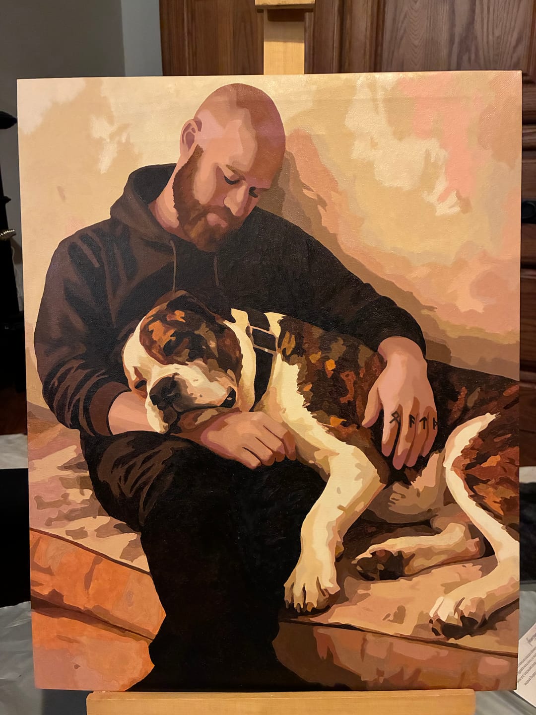 Customer photo review of Custom Paint by Numbers Kit