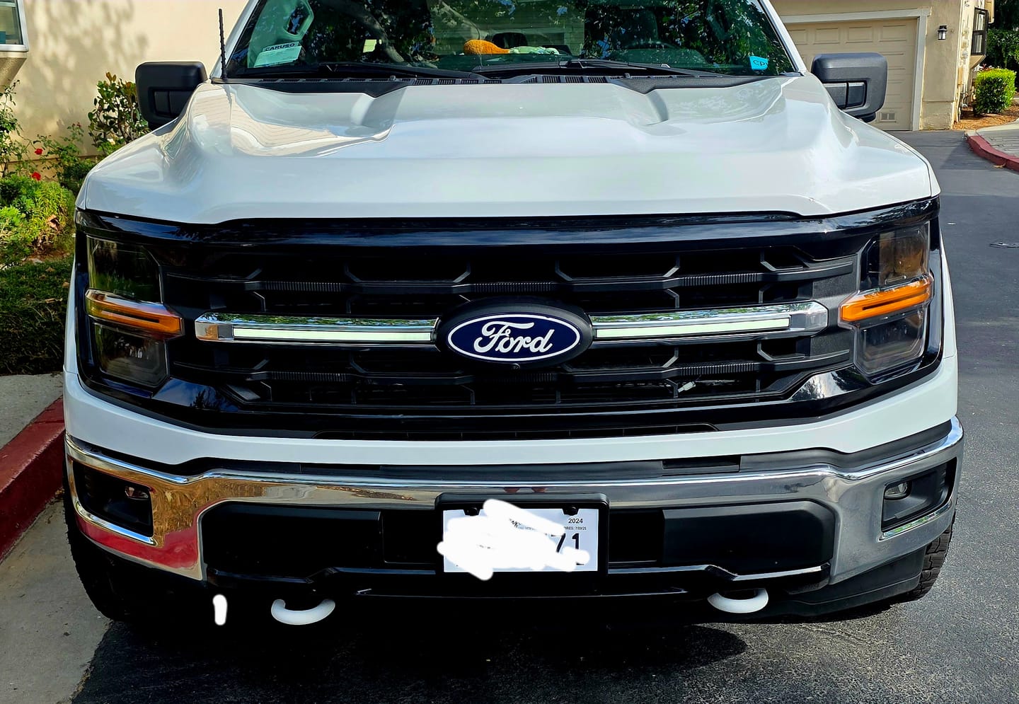 Customer photo review of LED Grille Lights W/ Sequential Turn Signal For 2024+ Ford F150 XLT
