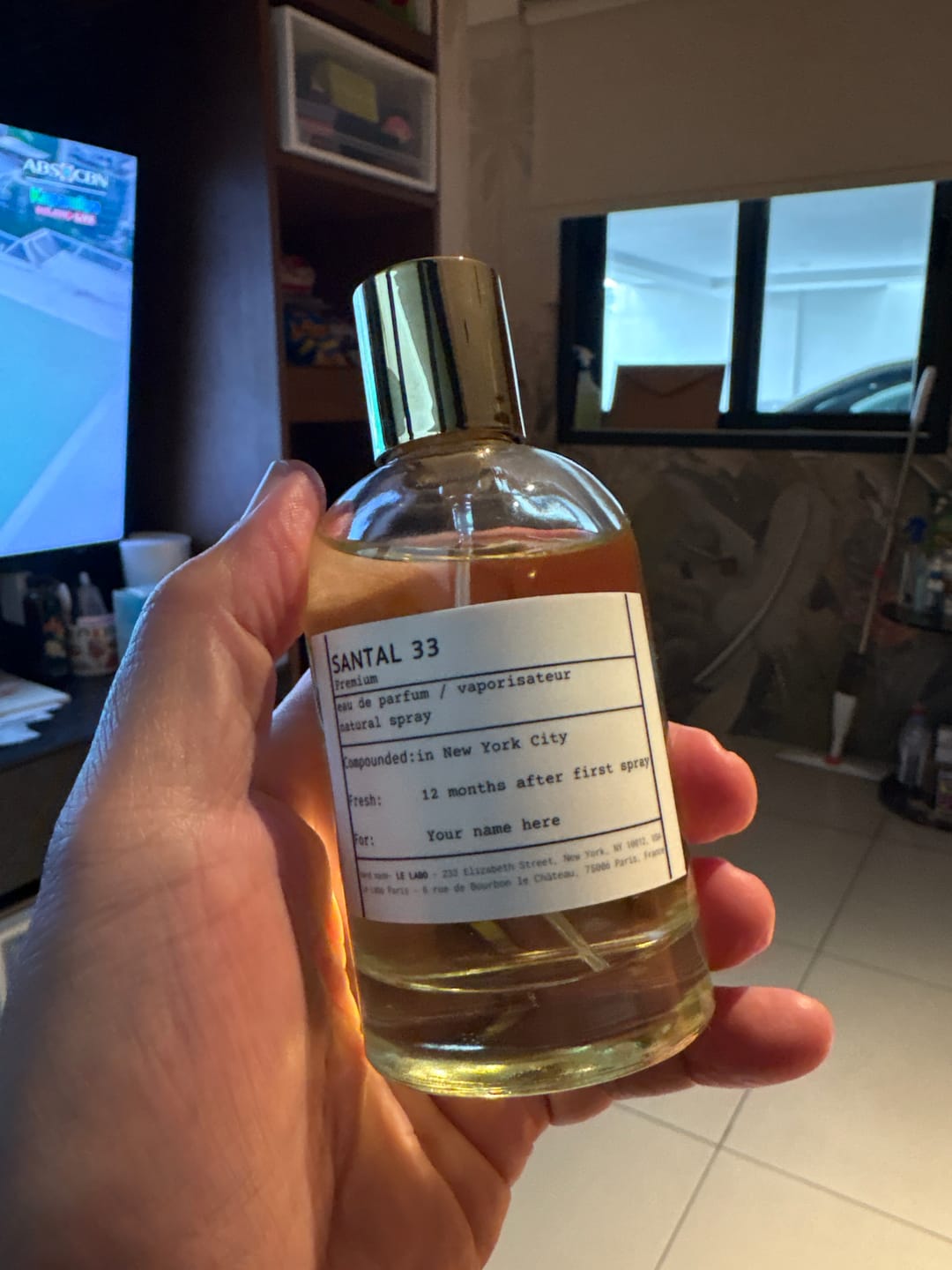 Customer photo review of Le Labo Fragrance