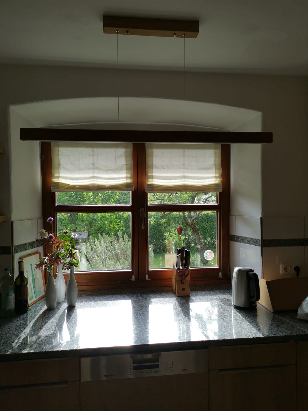 Customer photo review of Designer Pendelleuchte aus Massivholz, LED-Pendelleuchte - Tara