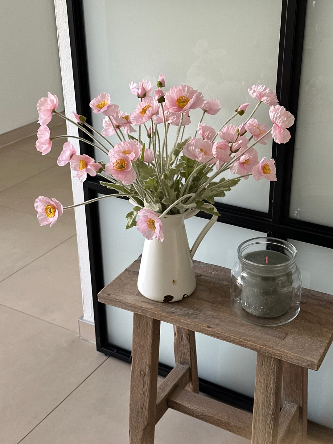 Customer photo review of Zijden Klaprozen - Lichtroze