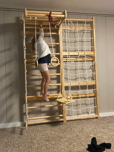 Customer photo review of Neem | Swedish Ladder & Rope Wall