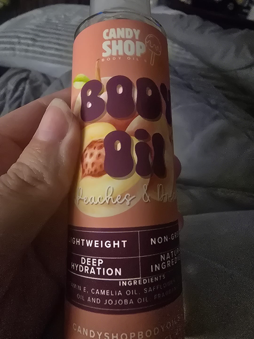 Customer photo review of Peaches & Dream Body Oil