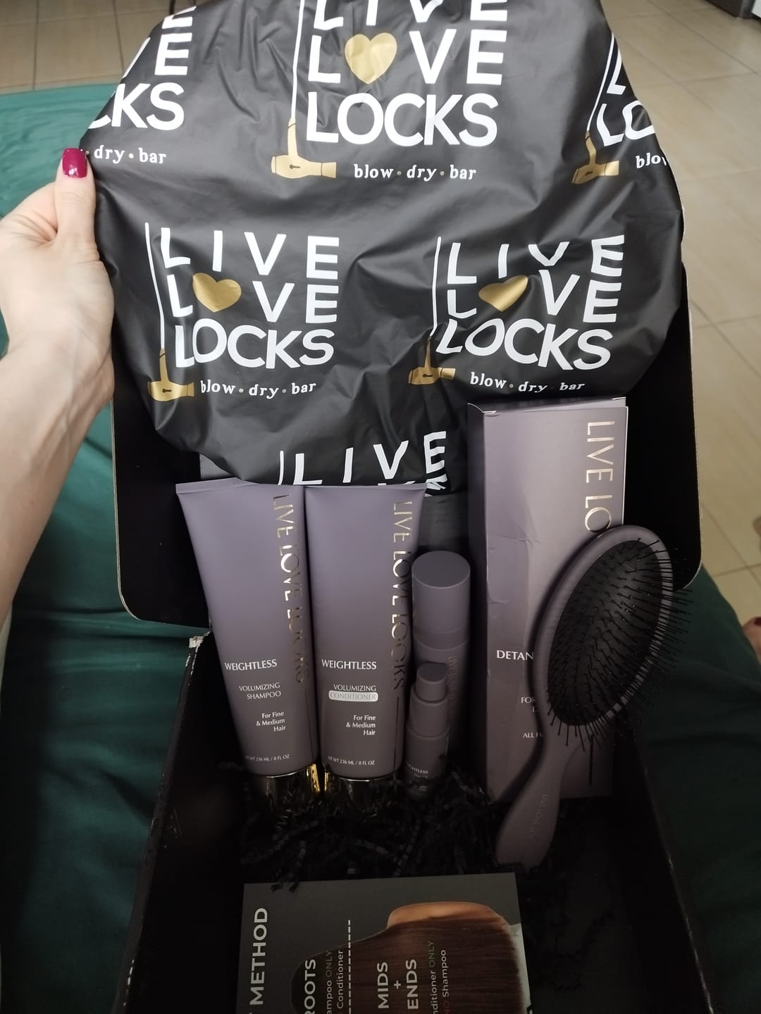 Customer photo review of Healthy Hair Bundle For Fine & Medium Hair