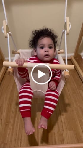 Customer photo review of Spruce | Foldable Baby Swing