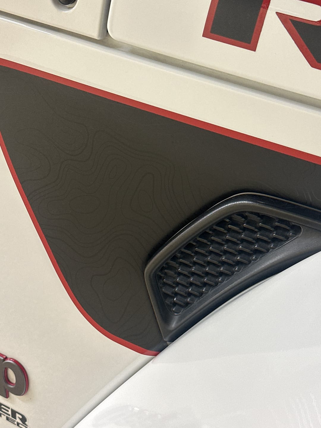 Customer photo review of Tailgate Handle Graphic | fits Wrangler JL JLU