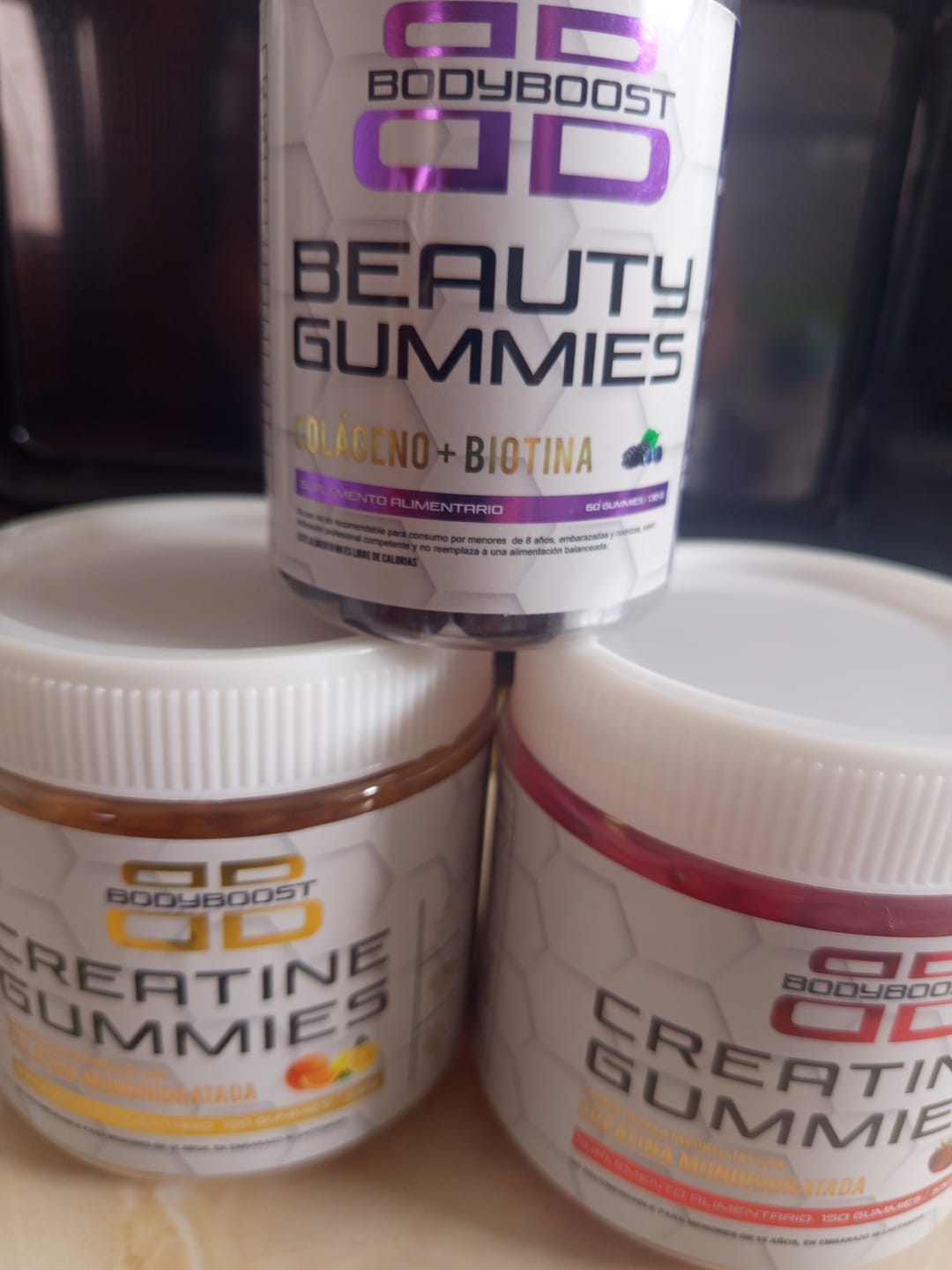 Customer photo review of Gomitas de Biotina y Colágeno