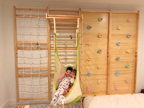 Customer photo review of Sensory Swing for Wall Climbers – Soothing Play Add-On (Climber Not Included)