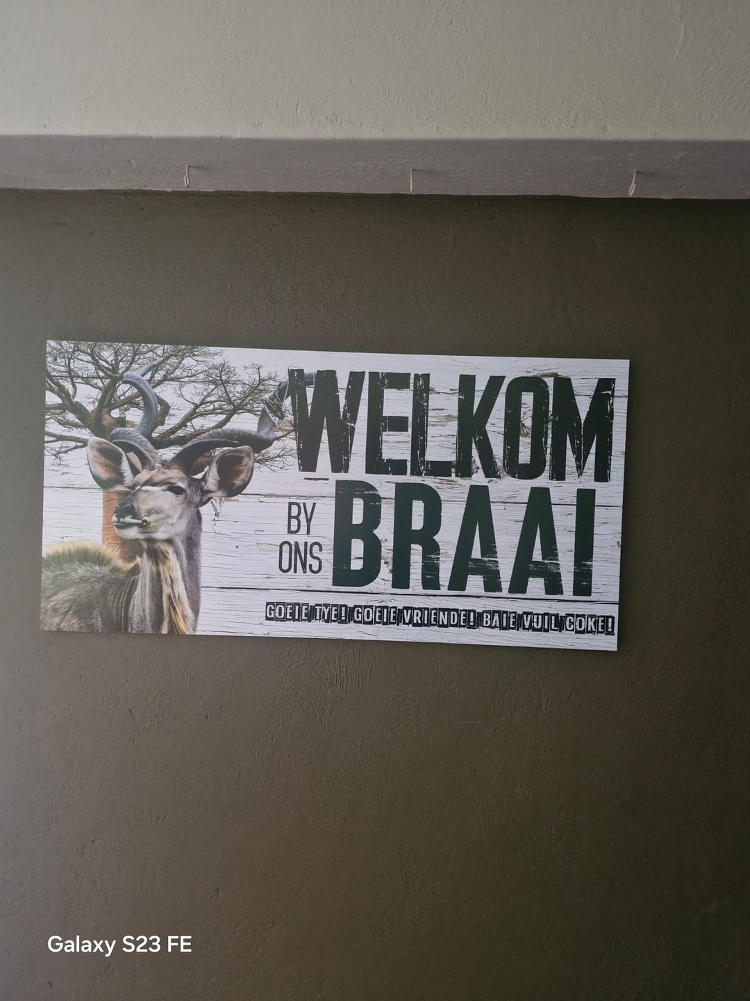 Customer photo review of Wooden Wall Art | 1 Set | Braai