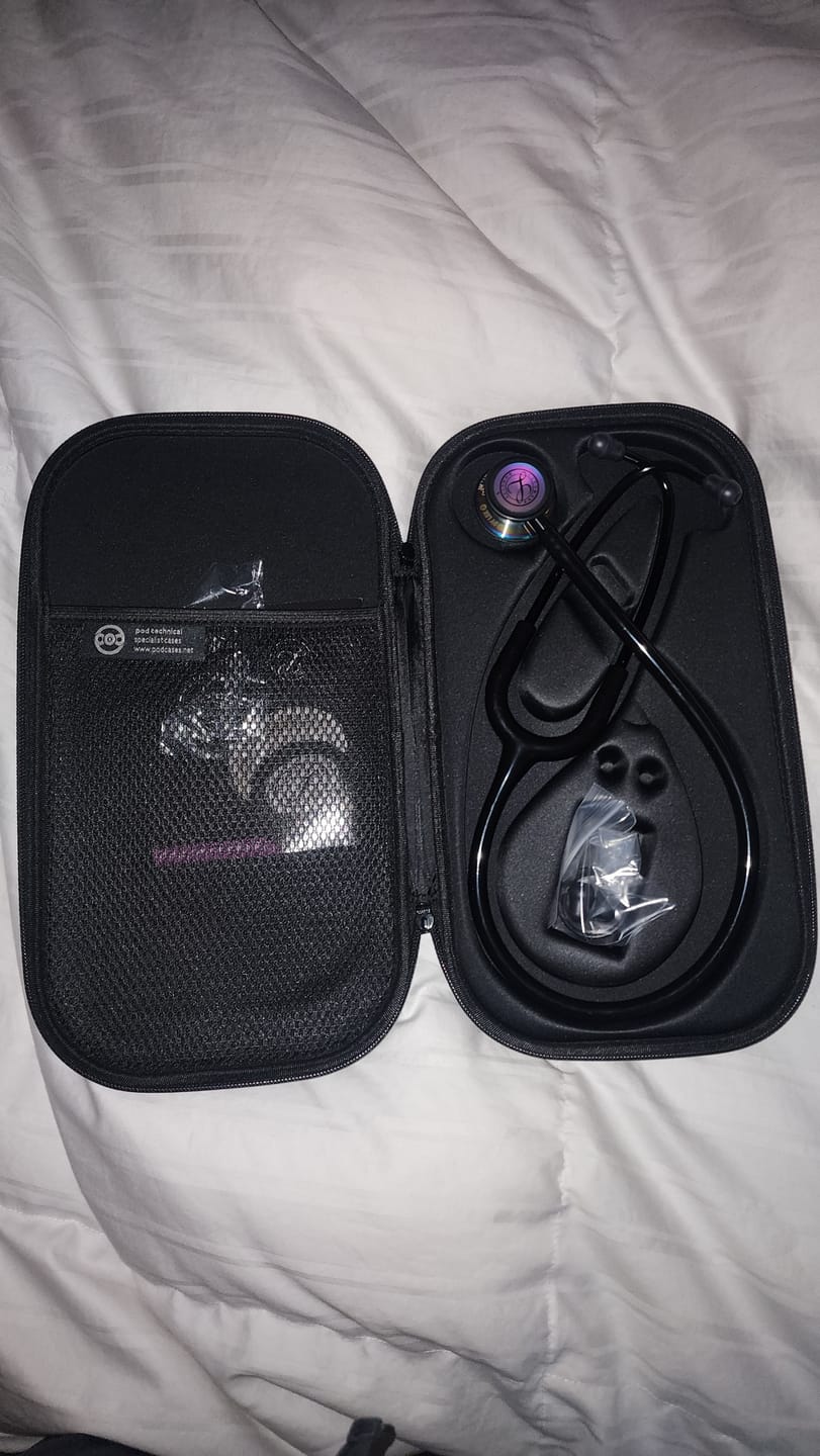 Customer photo review of Littmann Classic III Monitoring Stethoscope: Rainbow and Black 5870