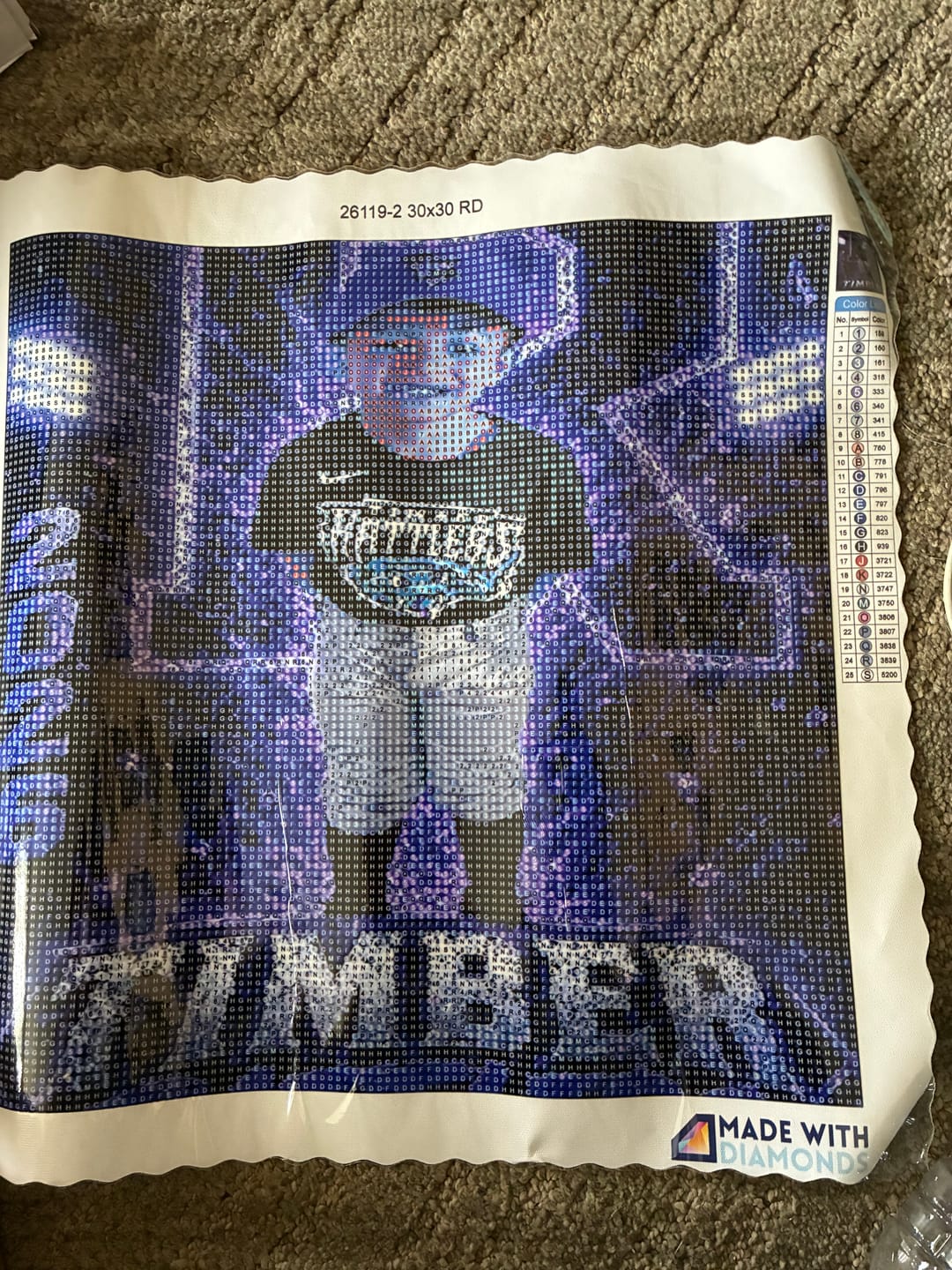 Customer photo review of Custom Diamond Painting Kit