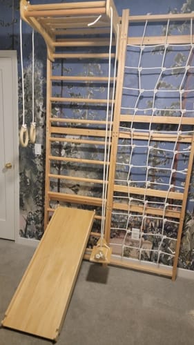 Customer photo review of Neem | Swedish Ladder & Rope Wall