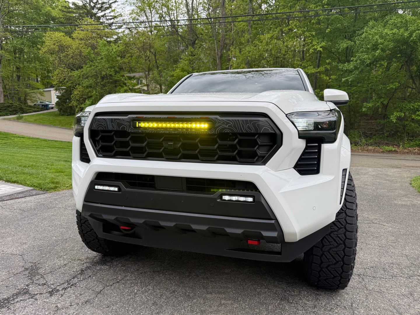Customer photo review of 2024+ Tacoma Apex Pro Grille with LED Light Bar by YotaTribe