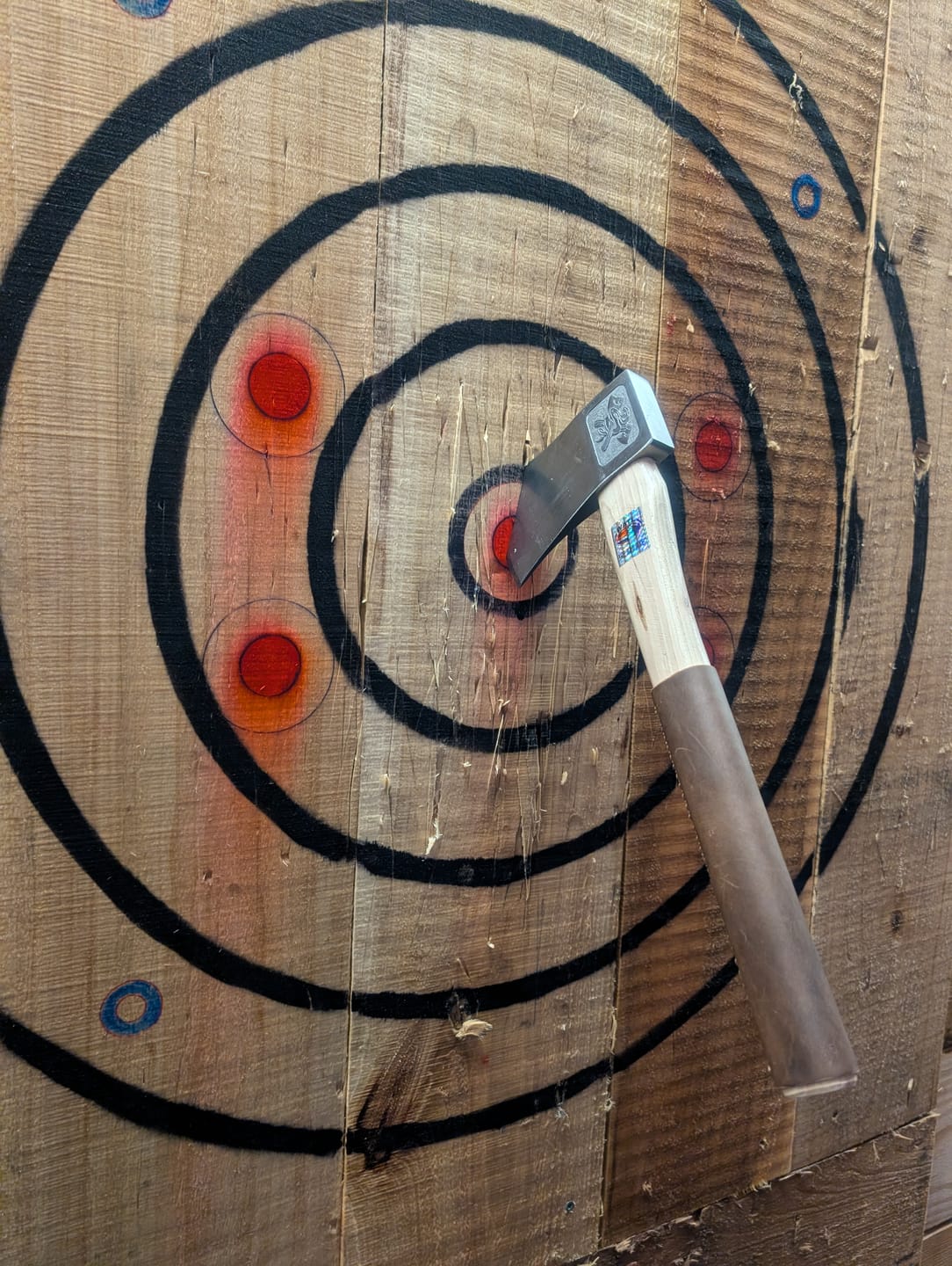 Customer photo review of The Bad Axe™ Throwing Axe (2nd Generation)