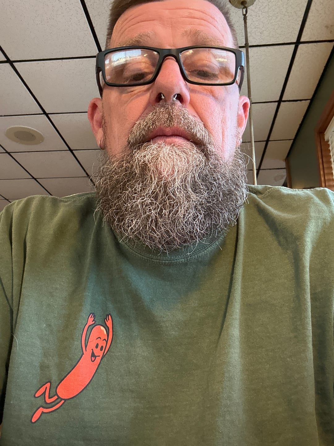 Customer photo review of Hotdog Dive — Premium Tee