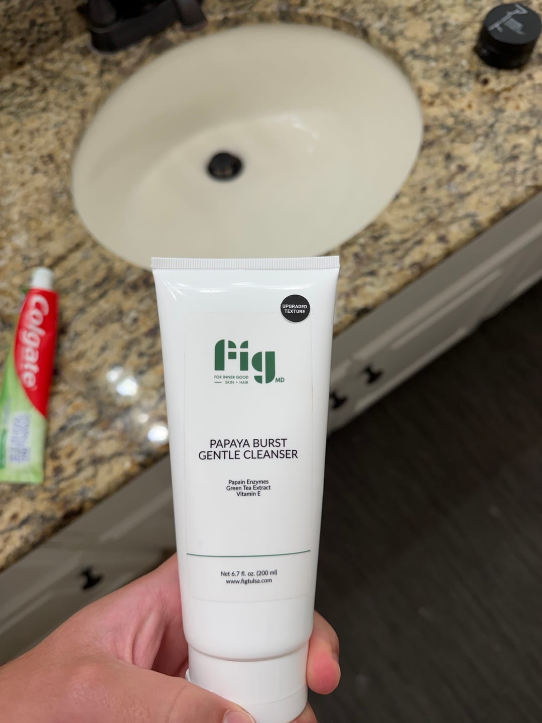Customer photo review of Fig MD Papaya Gentle Cleanser