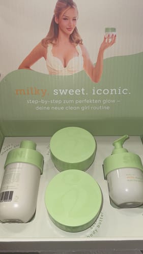 Customer photo review of Glow Girl Butter Set Milky Mango Matcha Latte Kiss