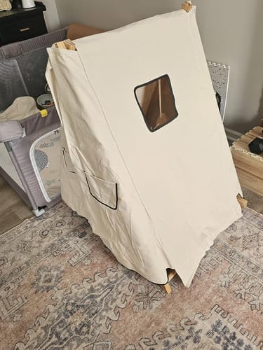 Customer photo review of Tent Covering For Spruce - Baby and Toddler Foldable Swing Set - Swing Set Sold Separately