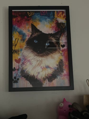 Customer photo review of Personalised Poster With Dog or Cat - Graffiti