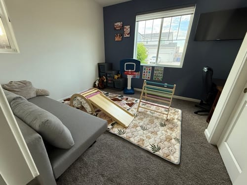 Customer photo review of Hazel | Pikler Triangle, Slide & Rocker Set