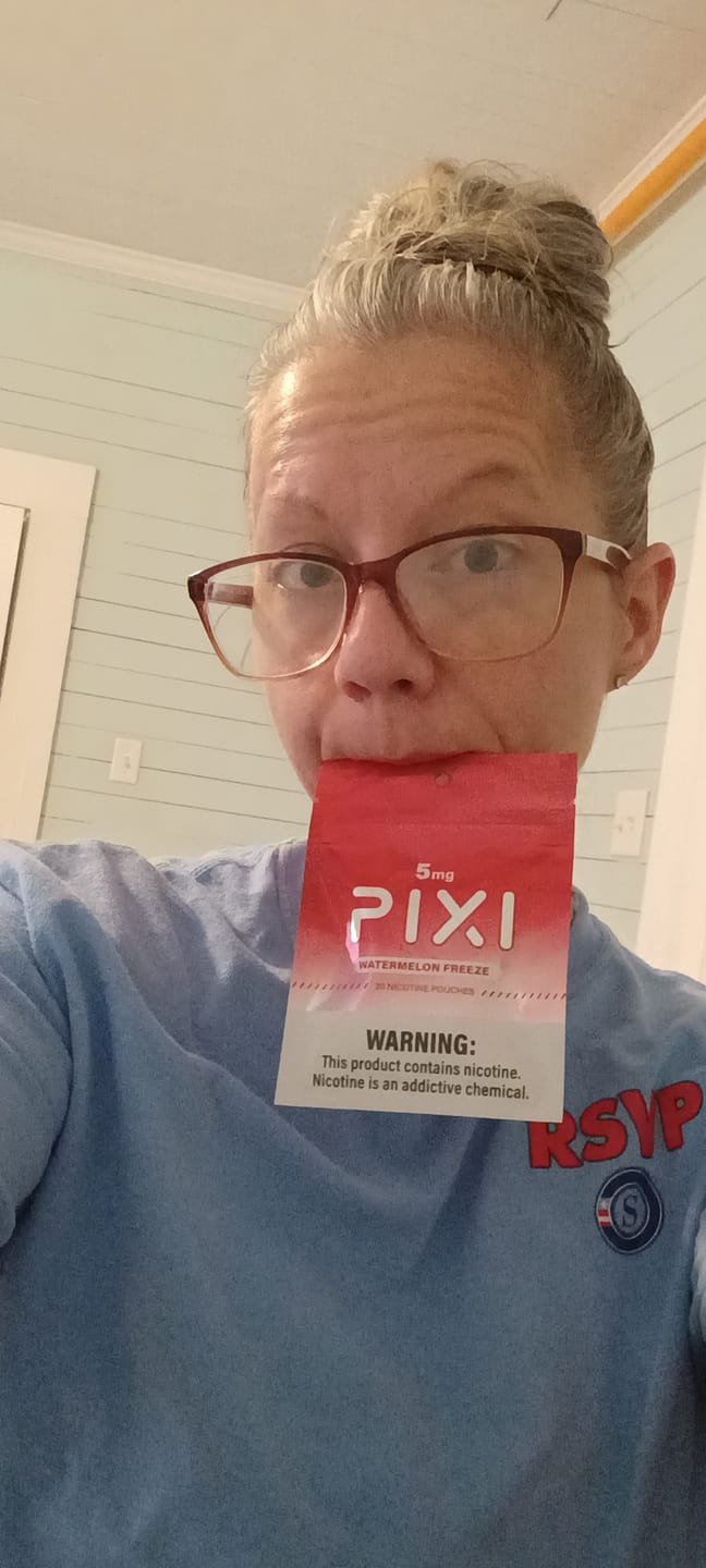 Customer photo review of Mylar Nicotine Pouches