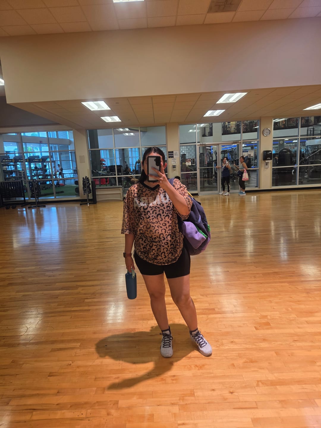 Customer photo review of Zumba Wildbeat Oversized Mesh Top