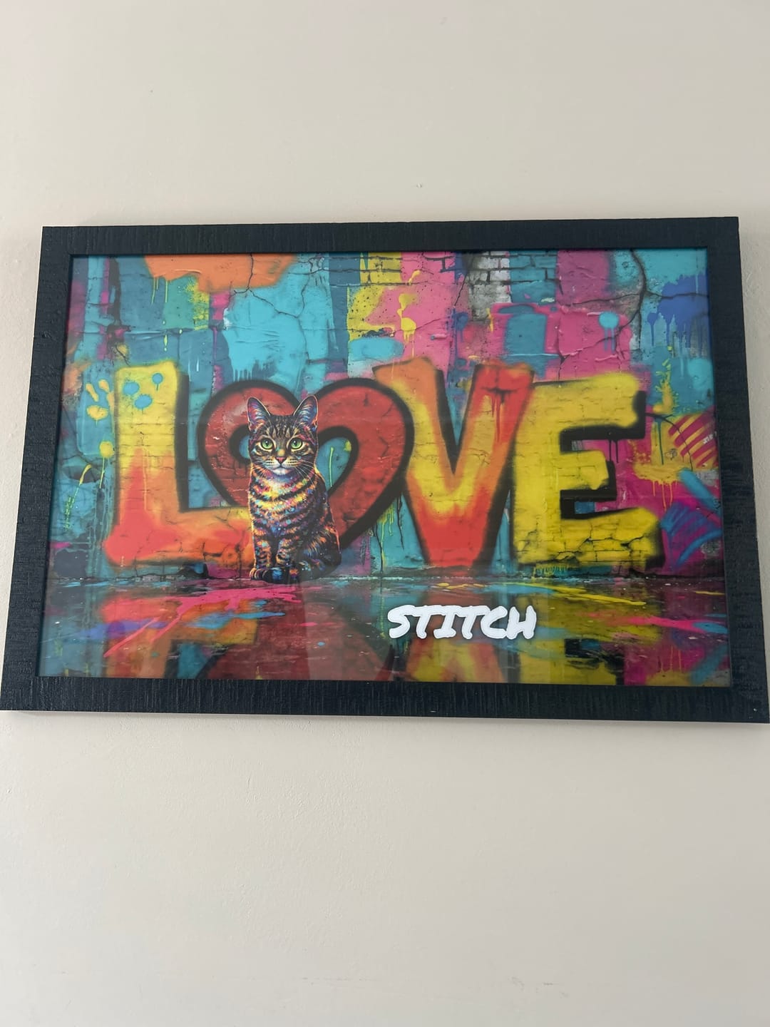 Customer photo review of Streetart - Gepersonaliseerde poster